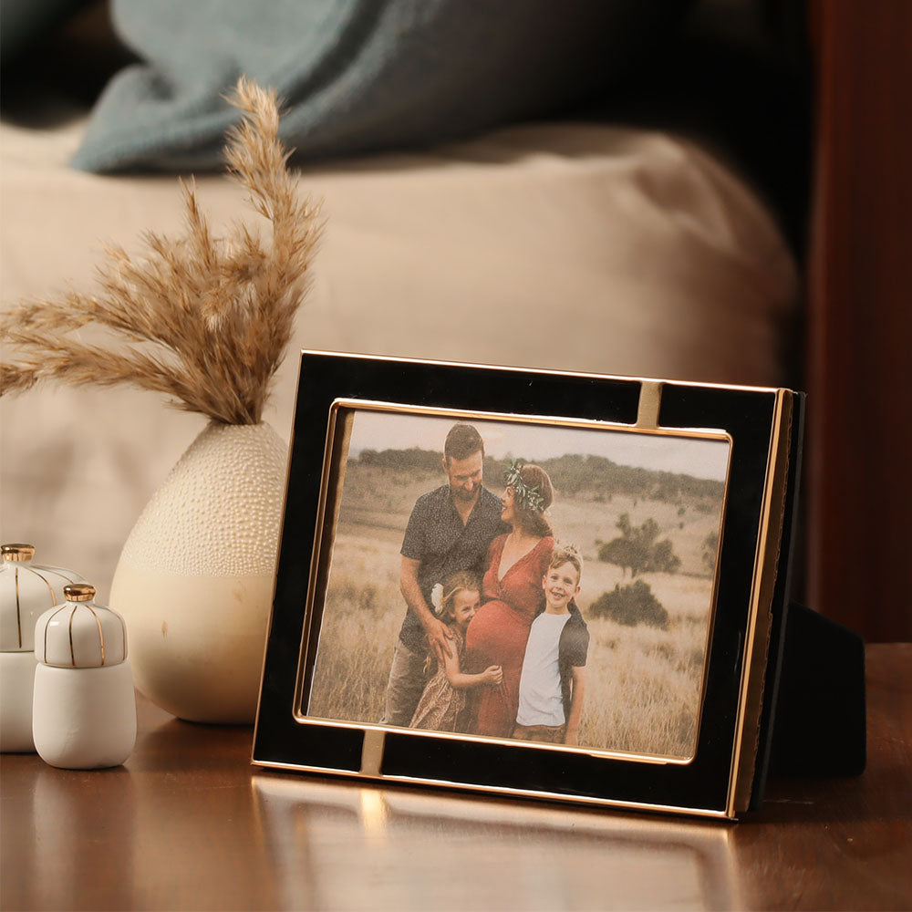 Astra Photo Frame Medium - Black Gold