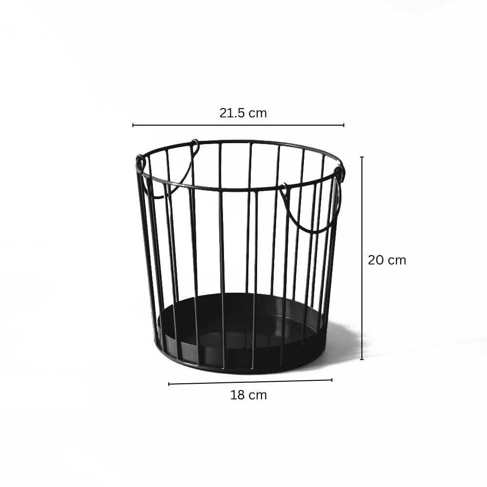 Atrium Storage Basket Small - Black