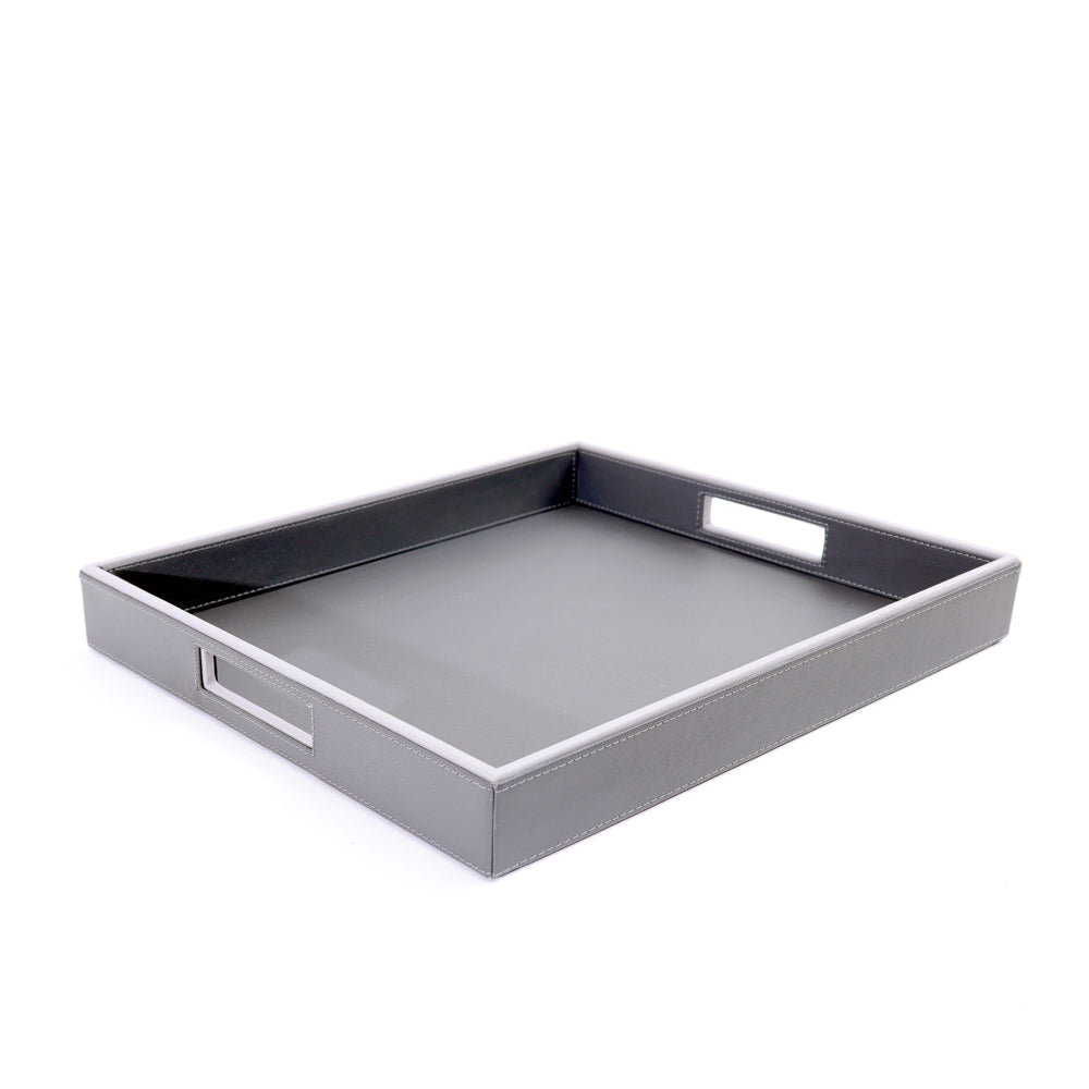 Auber Square Serving Tray Medium - Dark Grey