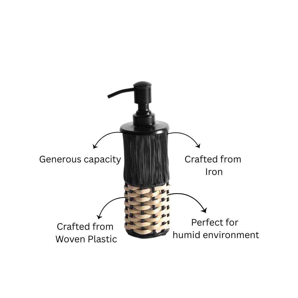 Ava Soap Dispenser - Beige Black