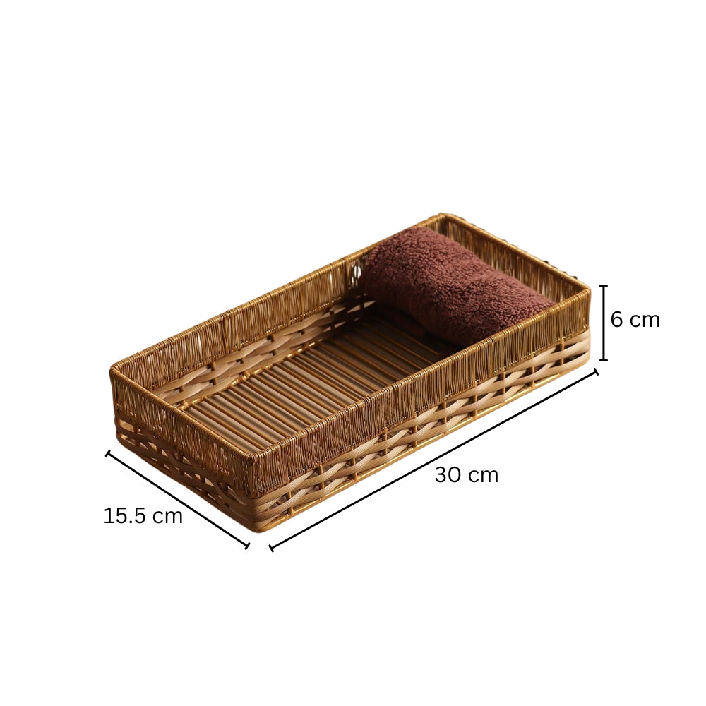 Ava Storage Tray Small - Honey Gold