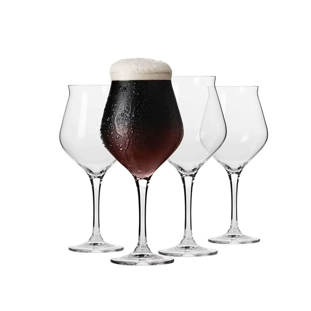 Avant-Garde Beer Glasses 420ml, Set of 4