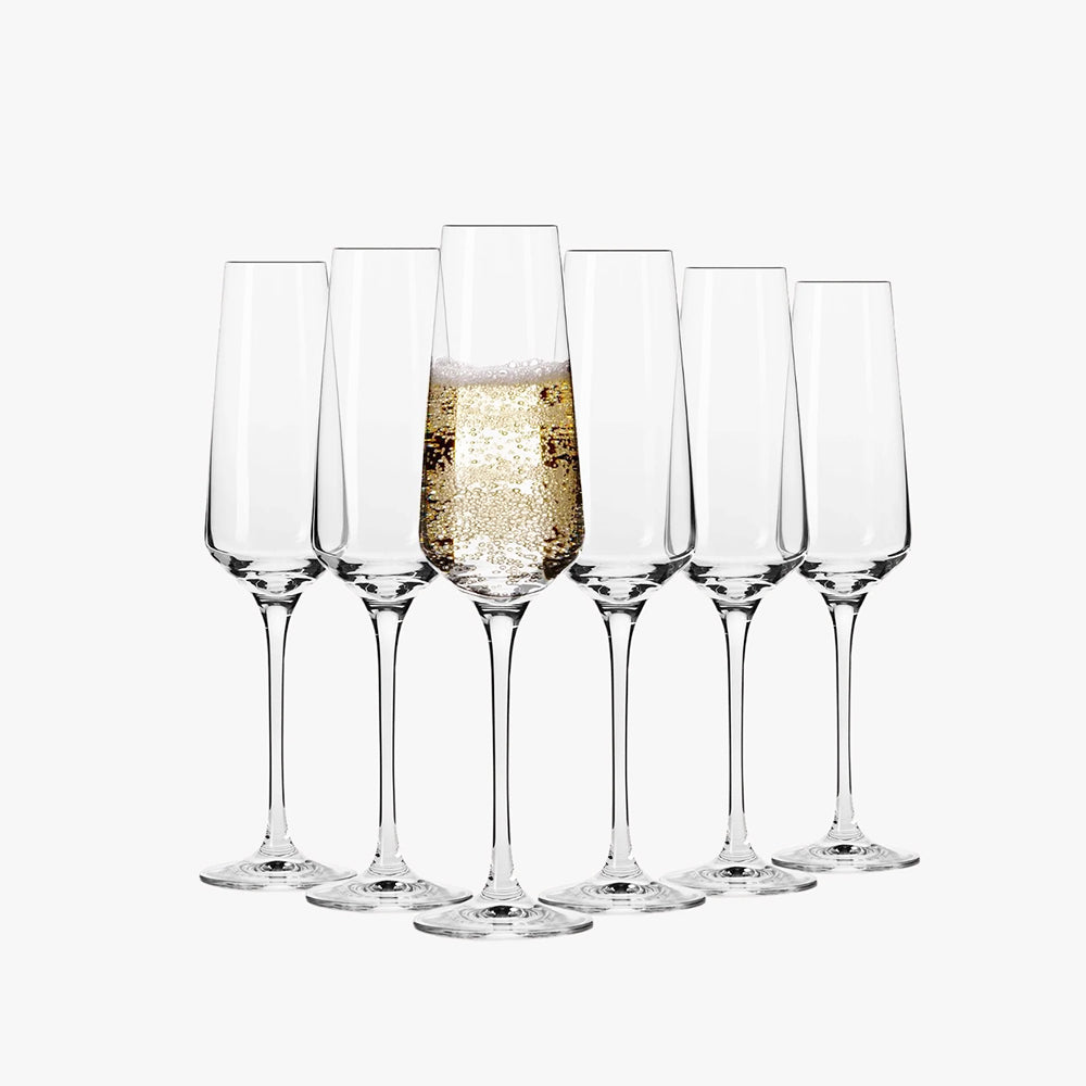 Avant-Garde Champagne Glasses 200ml, Set of 6