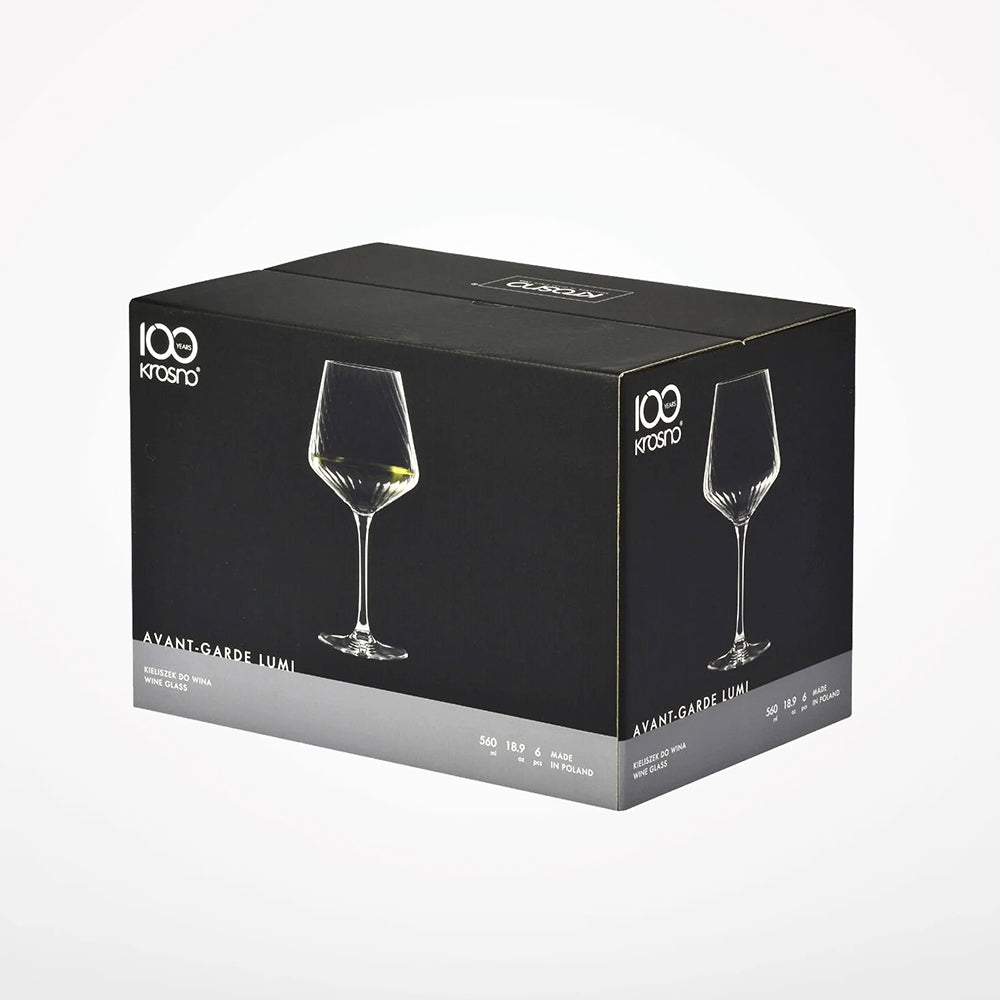 Avant-Garde LUMI Chardonnay Glasses 560ml, Set of 6