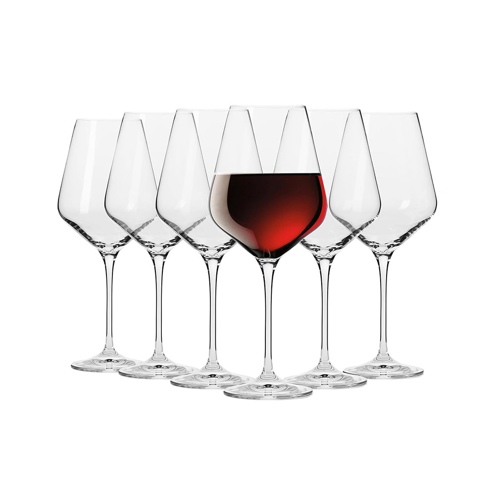 Avant-Garde Red Wine Glasses 550ml, Set of 6