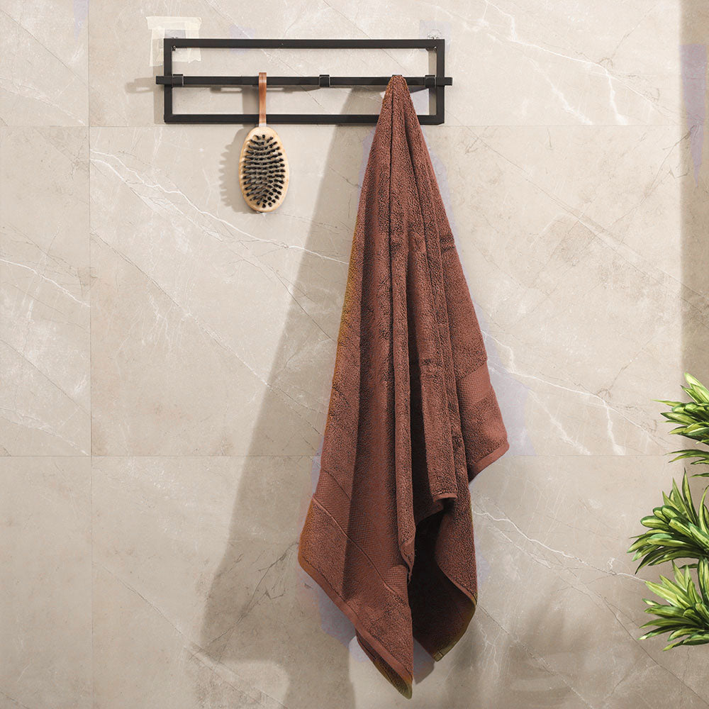 Avant Zero-Twist Cotton Bath Towel - Russet Brown
