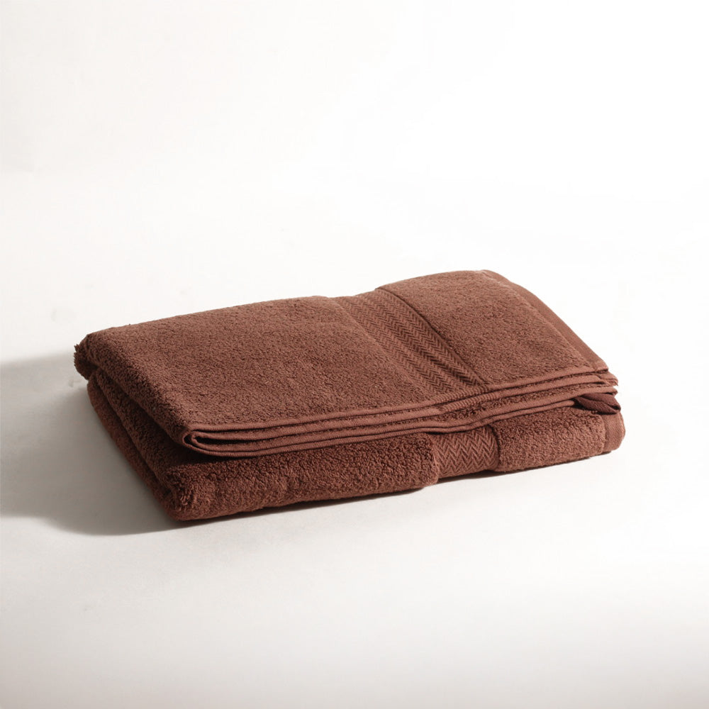 Avant Zero-Twist Cotton Bath Towel - Russet Brown