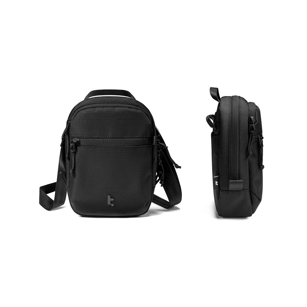 Aviator Travel Crossbody Bag - Black