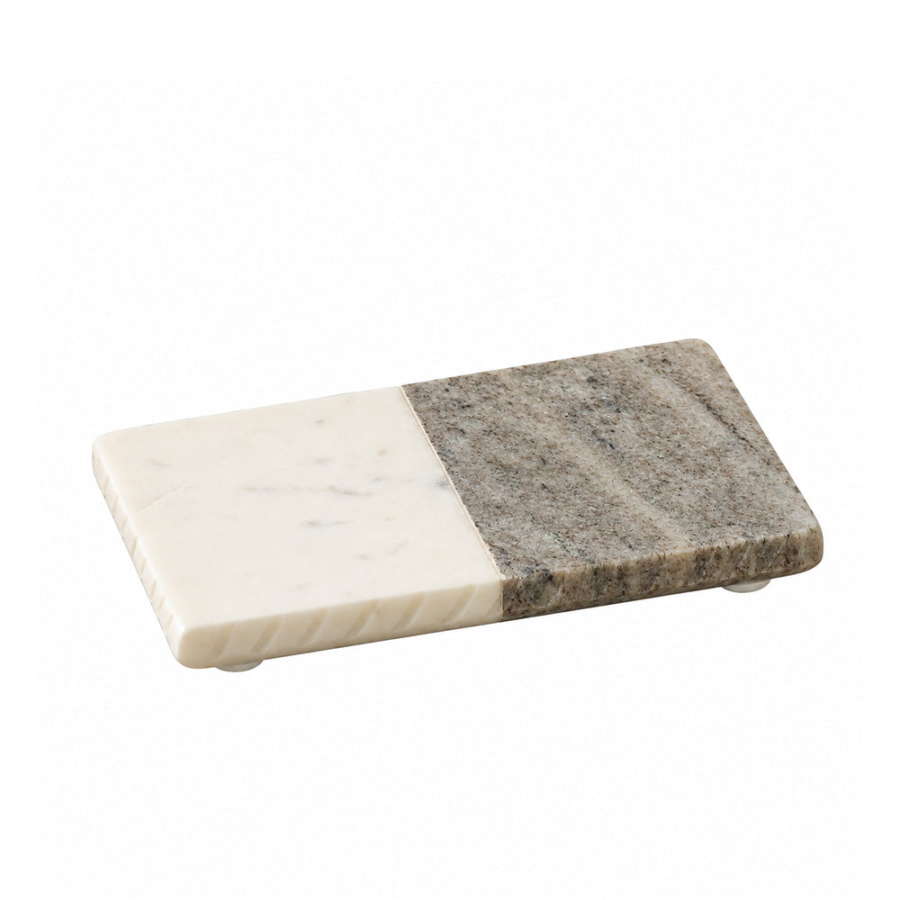 Avion Marble Soap Dish - Desert White