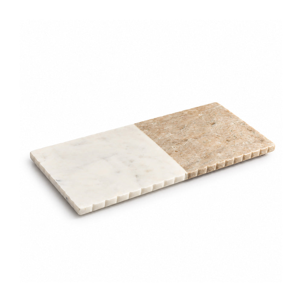 Avion Marble Valet Tray - Desert White