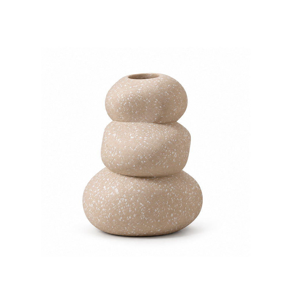 Avon Concrete Vase Small - Speckled Taupe