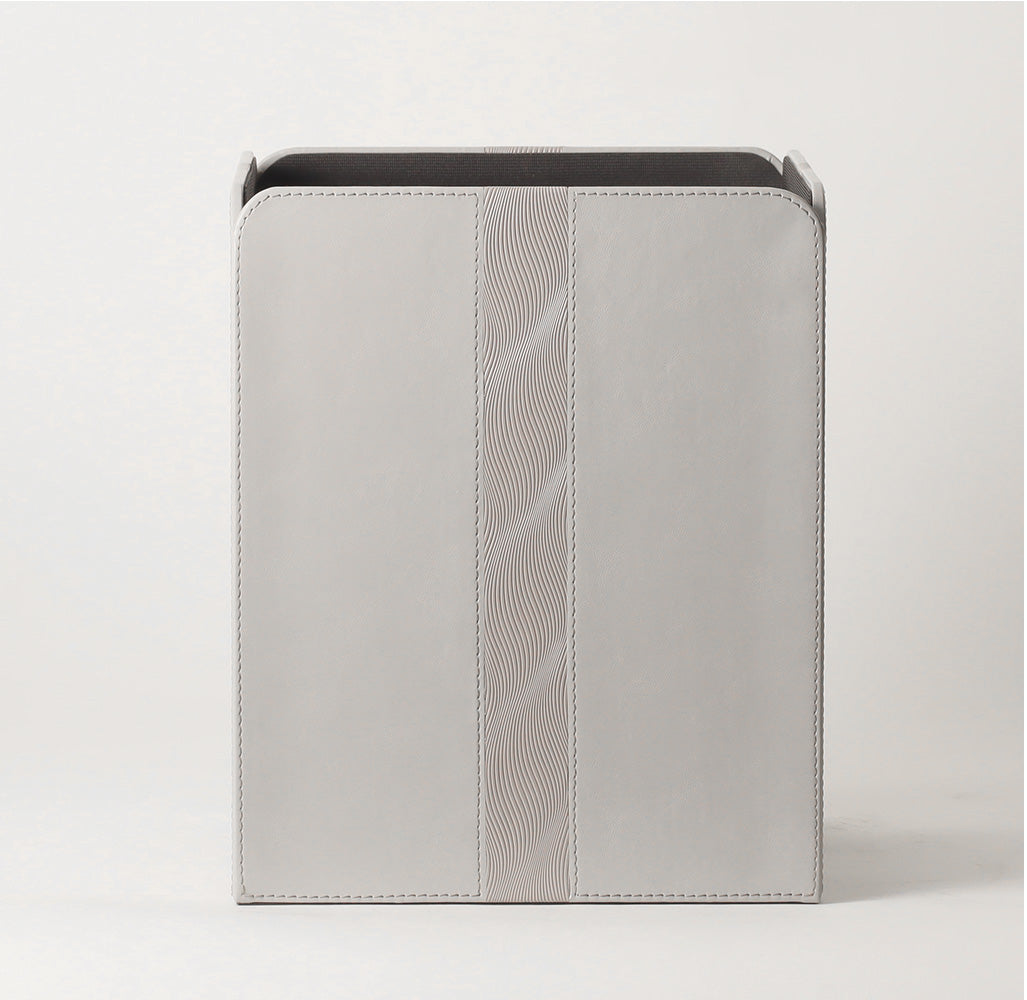 Wave Square Waste Bin - Grey