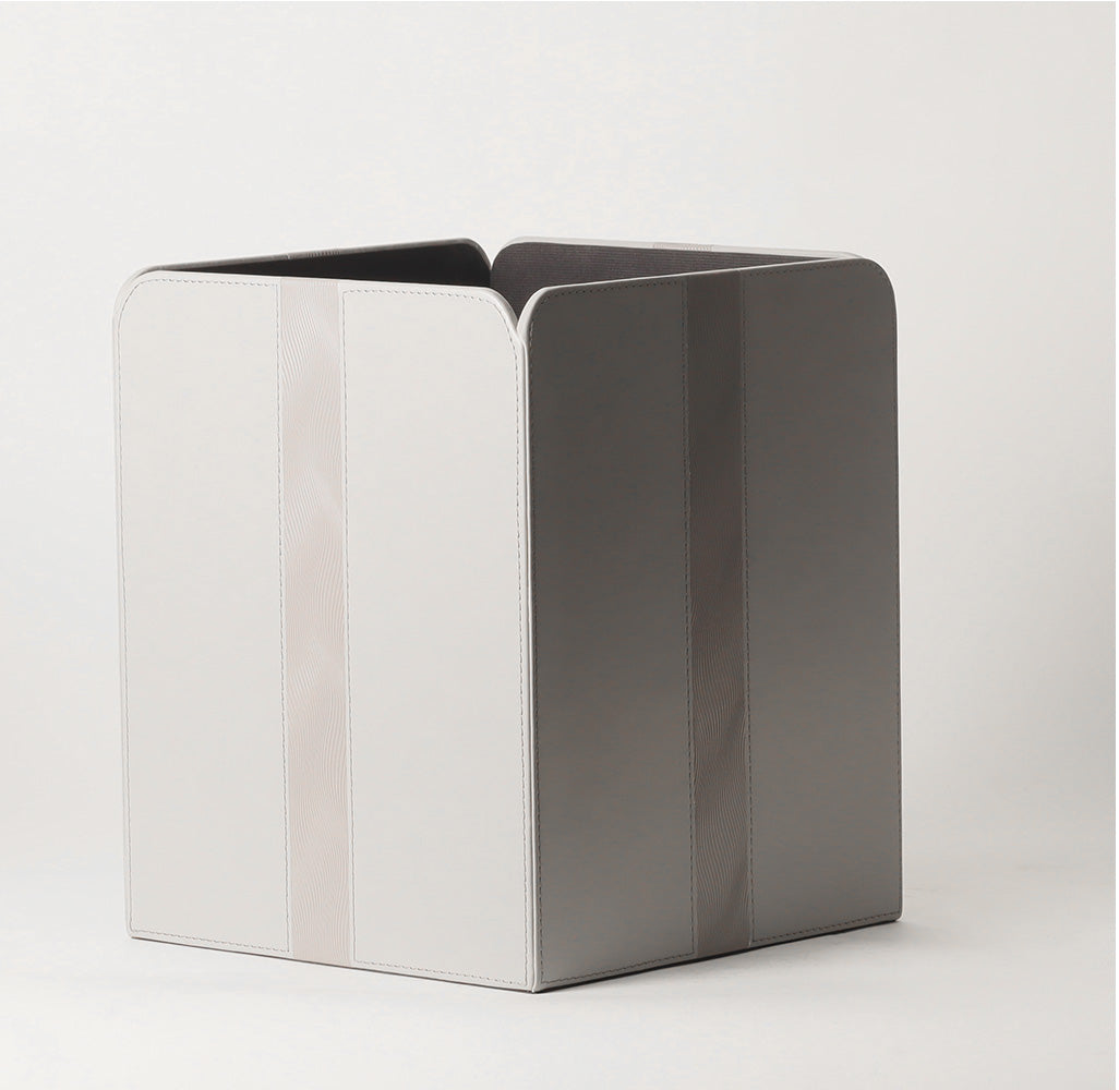 Wave Square Waste Bin - Grey