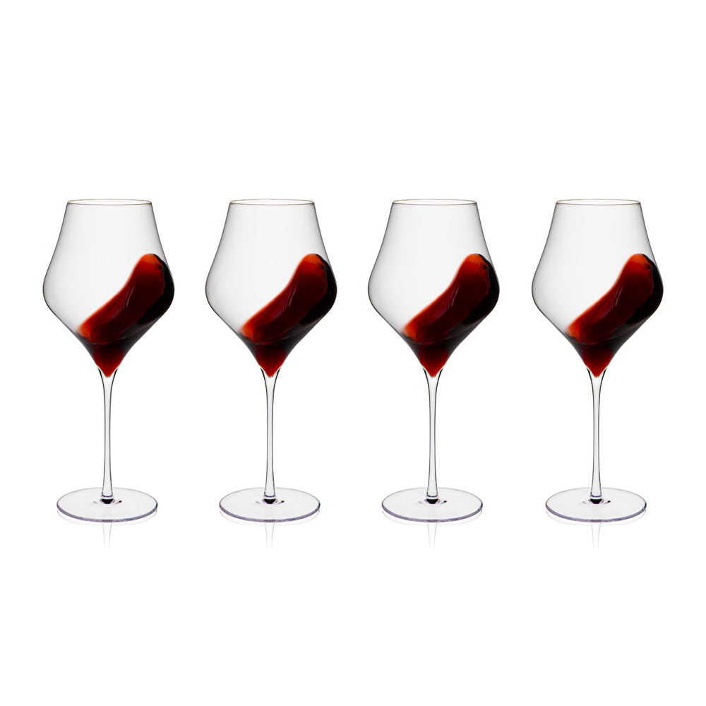 Ballet Bordeaux Glasses 820ml, Set of 4