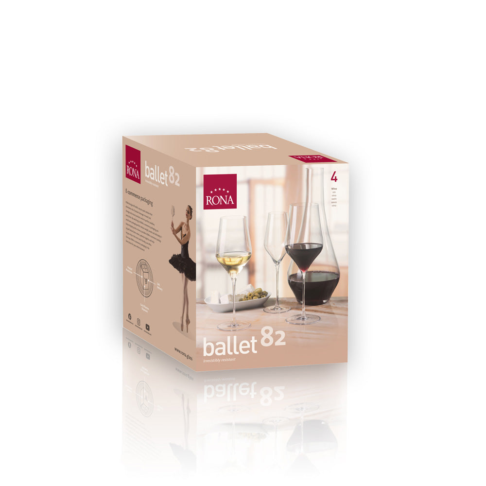 Ballet Bordeaux Glasses 820ml, Set of 4