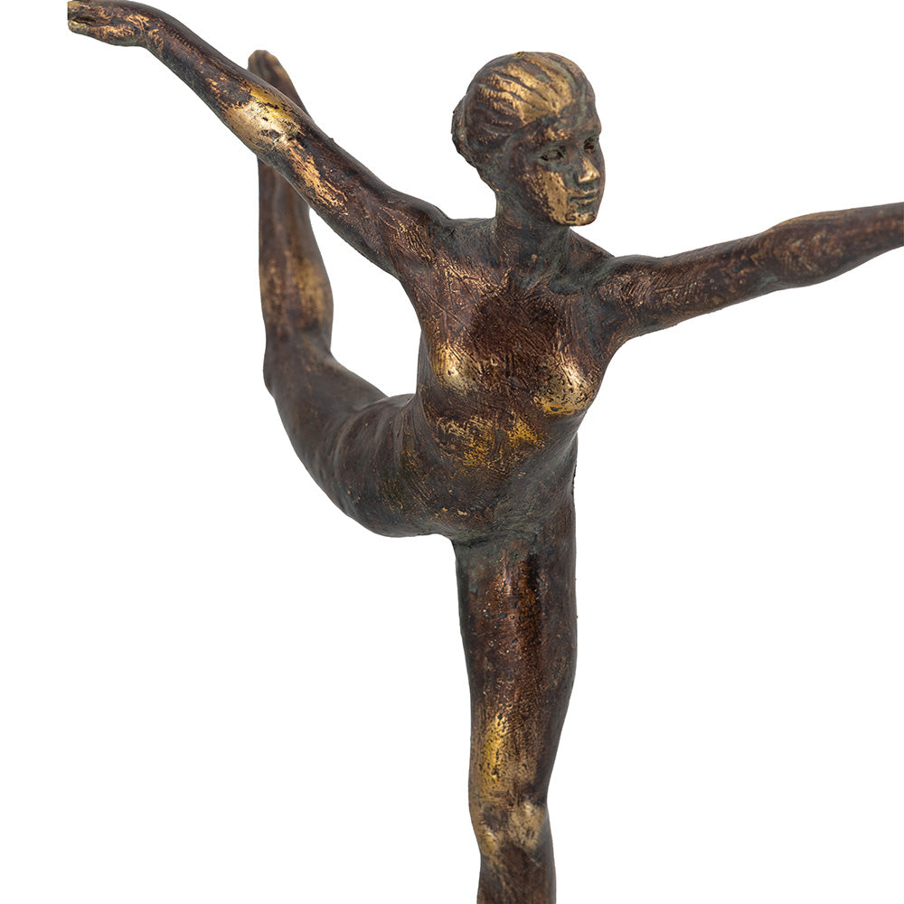 Ballet Woman Sculpture - Vintage Bronze