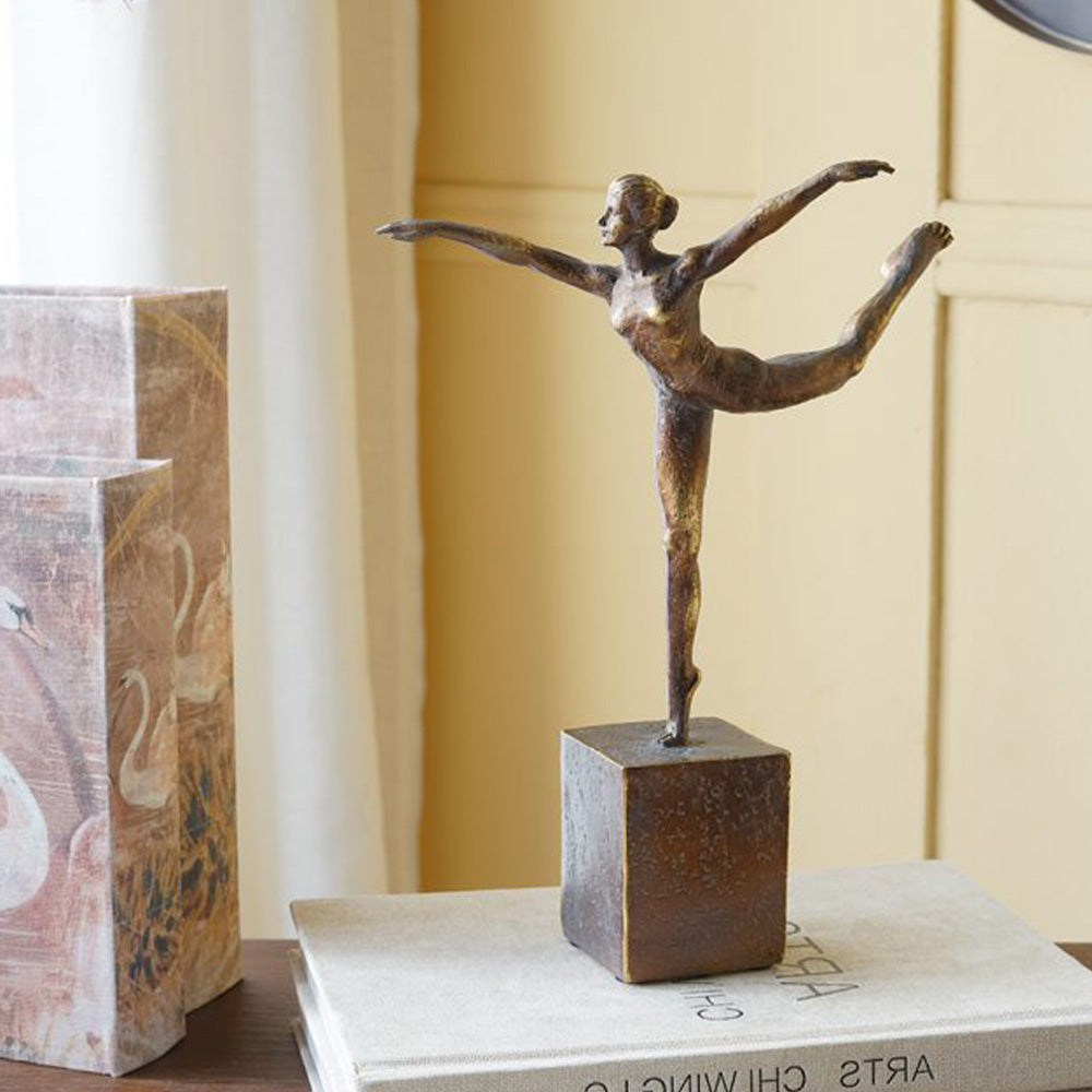 Ballet Woman Sculpture - Vintage Bronze