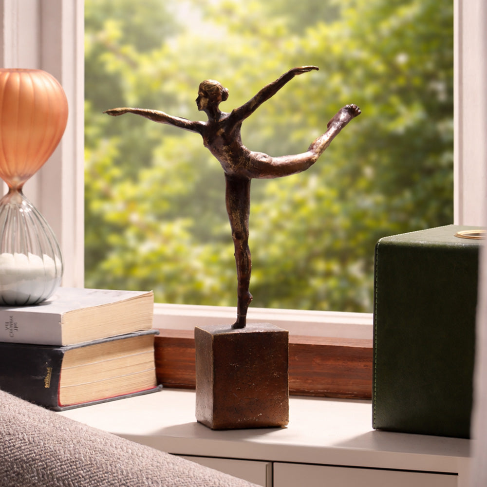 Ballet Woman Sculpture - Vintage Bronze