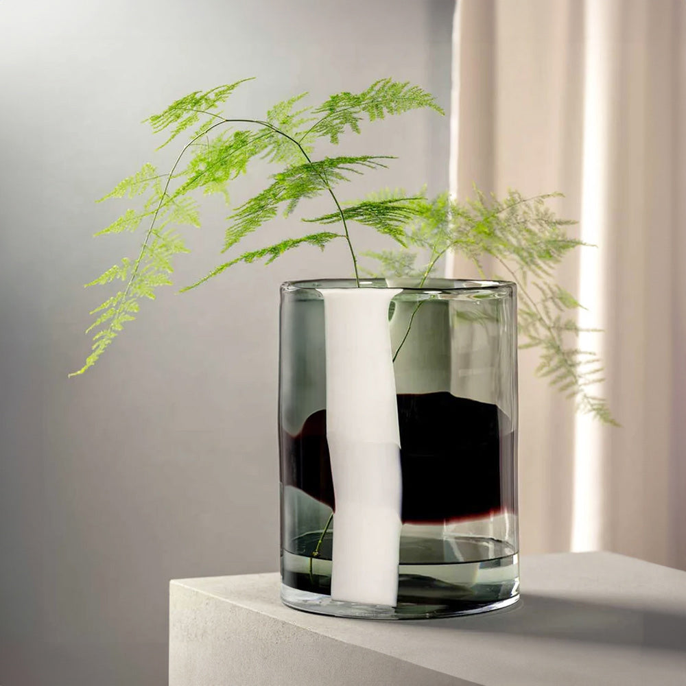 Banda Nera Glass Vase Large - Black