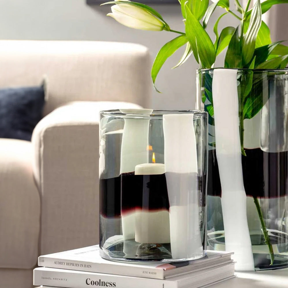 Banda Nera Glass Vase Large - Black