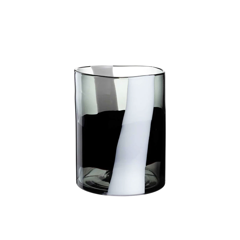 Banda Nera Glass Vase Large - Black
