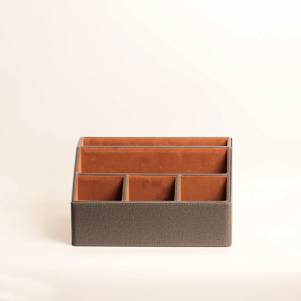 Salle Desk Organiser - Textured Grey