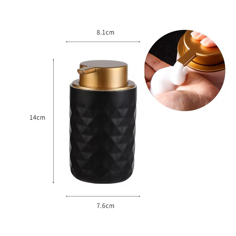 Barrel Soap Dispenser - Black Gold