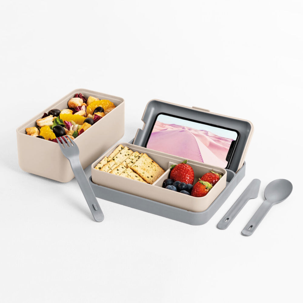 Bauletto Lunch Box Medium - Moka Grey