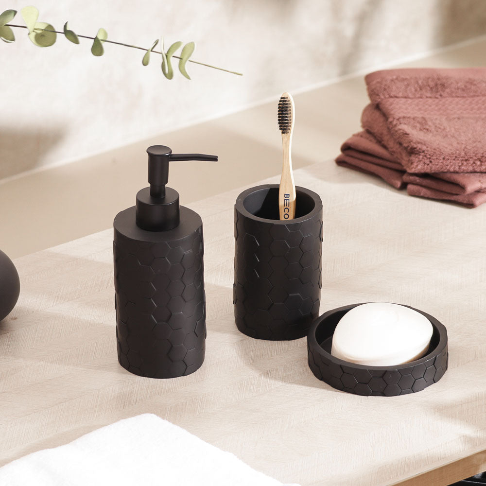 Beau 3-piece Bathroom Set - Black