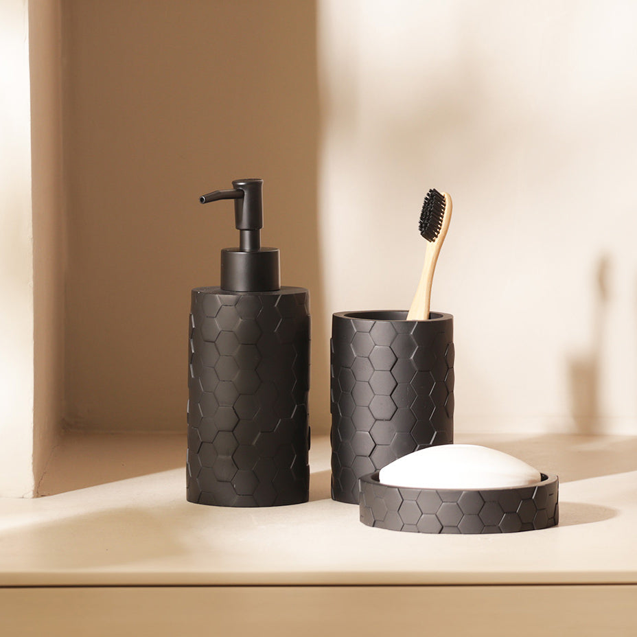 Beau 3-piece Bathroom Set - Black