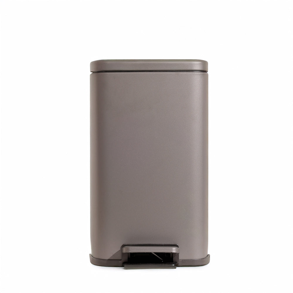 Beck Square Pedal Bin 8L - Dark Grey