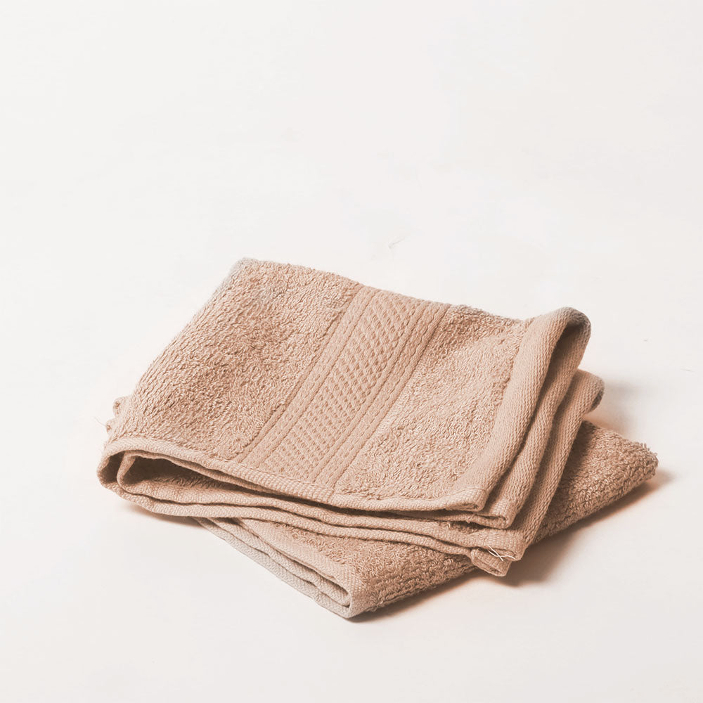 Belize Bamboo Face Towels, Set of 2 - Beige