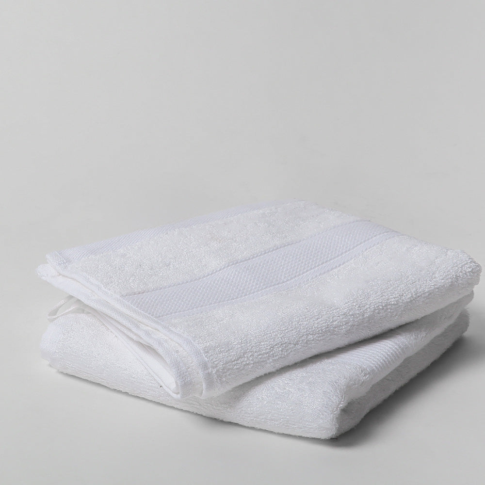 Belize Bamboo Hand Towels, Set of 2 - Ivory