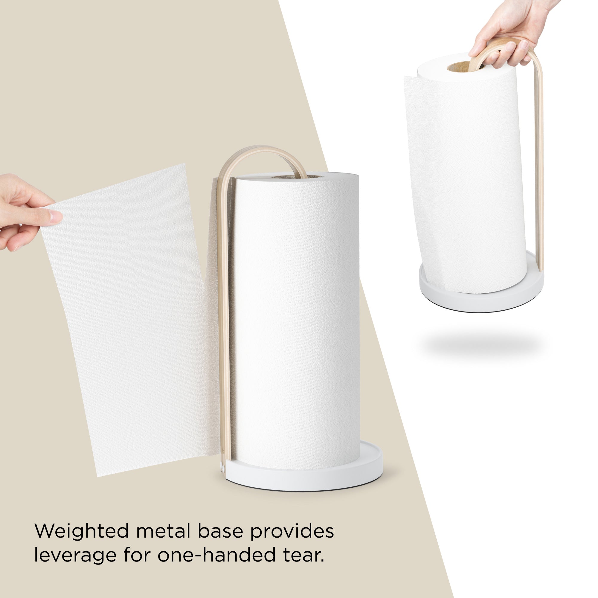 Bellwood Paper Towel Holder - White