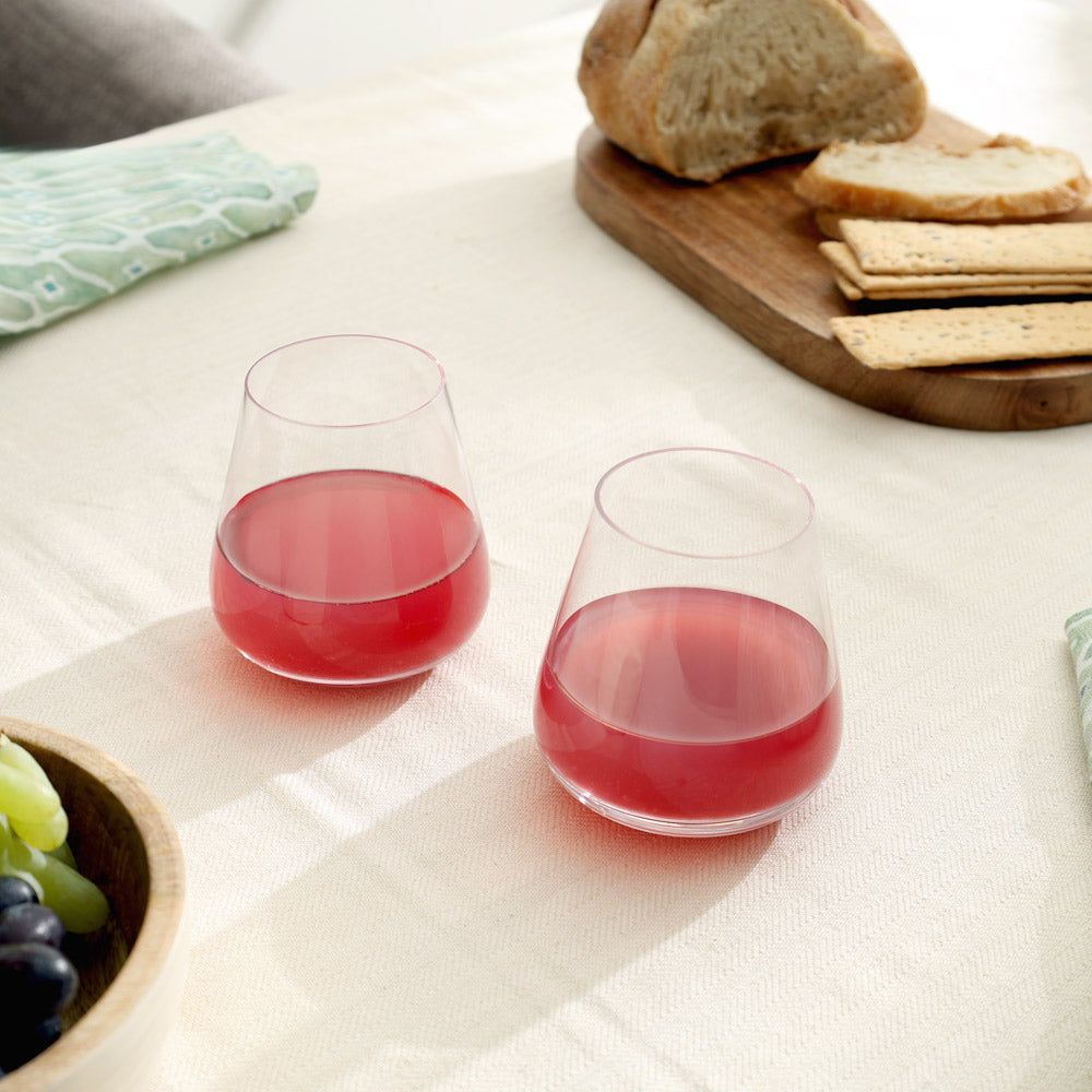 Belo Short Tumblers 280ml, Set of 4 - Clear