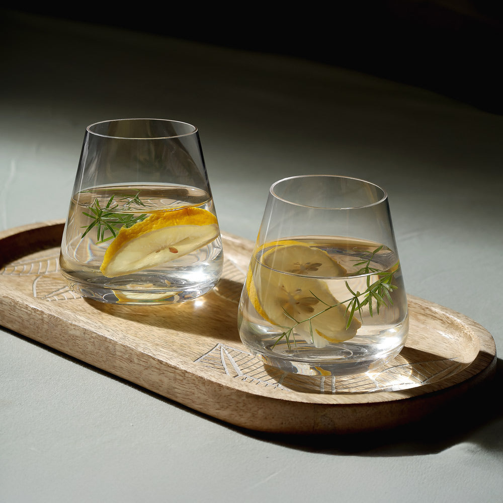 Belo Short Tumblers 280ml, Set of 4 - Clear