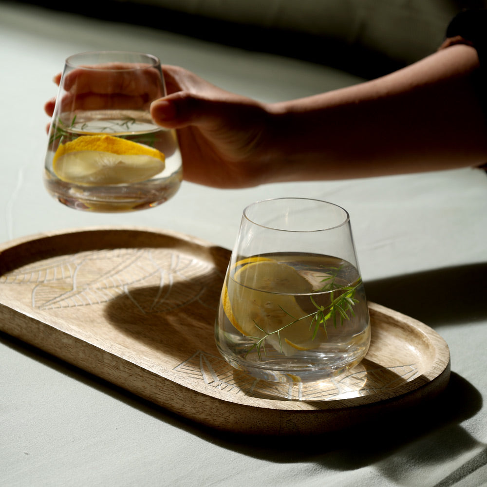 Belo Short Tumblers 280ml, Set of 4 - Clear