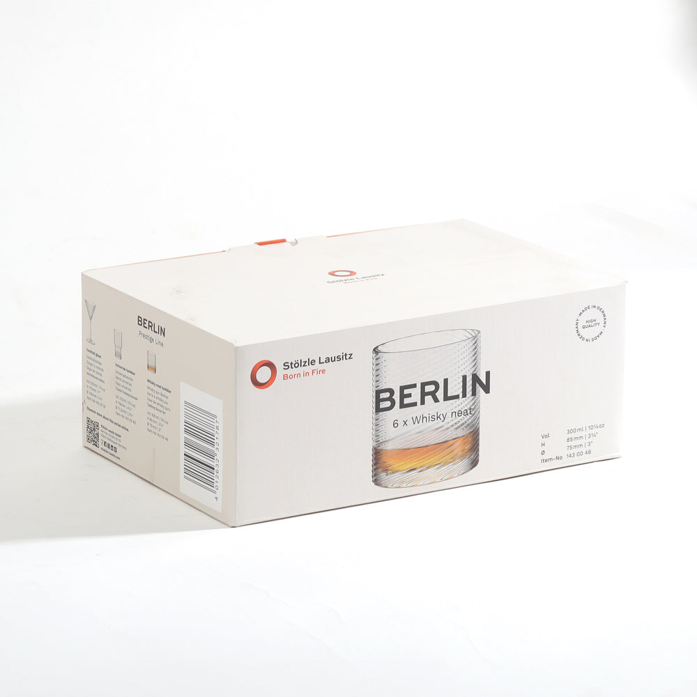 Berlin Whisky Tumblers 300ml, Set of 6