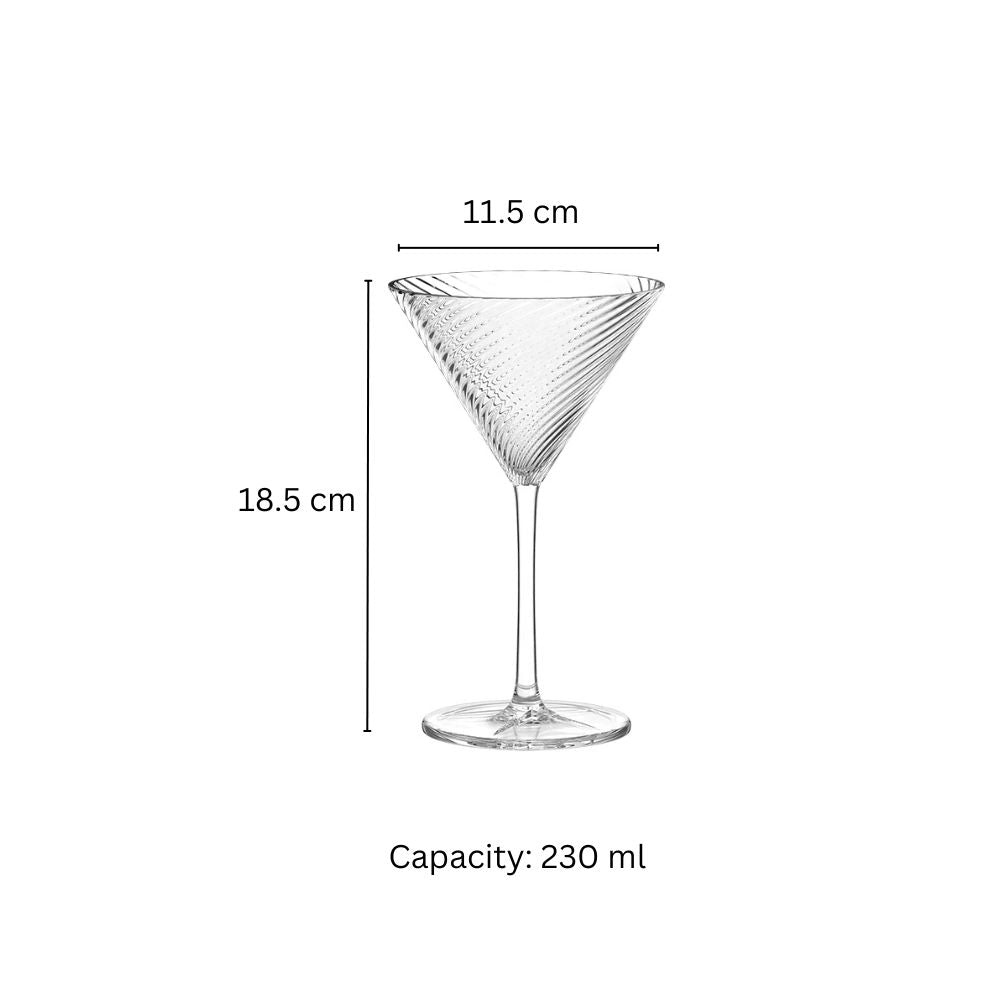 Berlin Cocktail Glasses 230ml, Set of 6