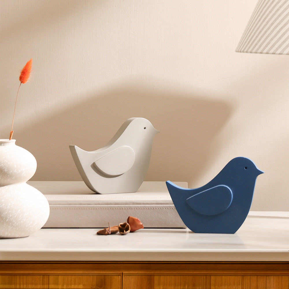 Bird Concrete Sculpture - Dark Grey
