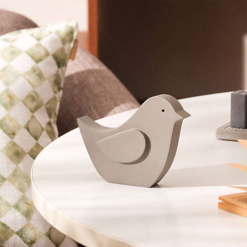 Bird Concrete Sculpture - Dark Grey