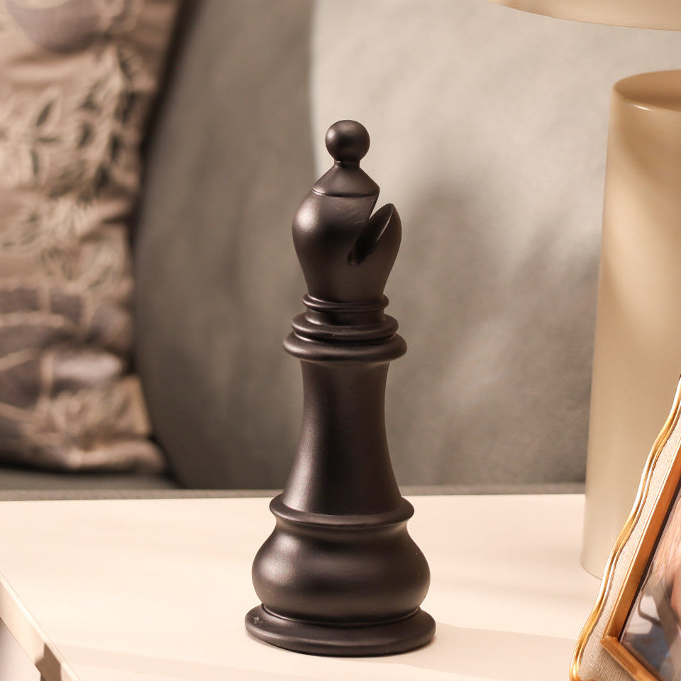 Oros Bishop Decorative Sculpture - Matte Black