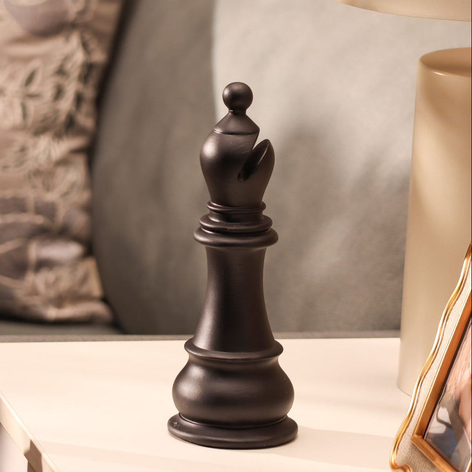 Oros Bishop Decorative Sculpture - Matte Black