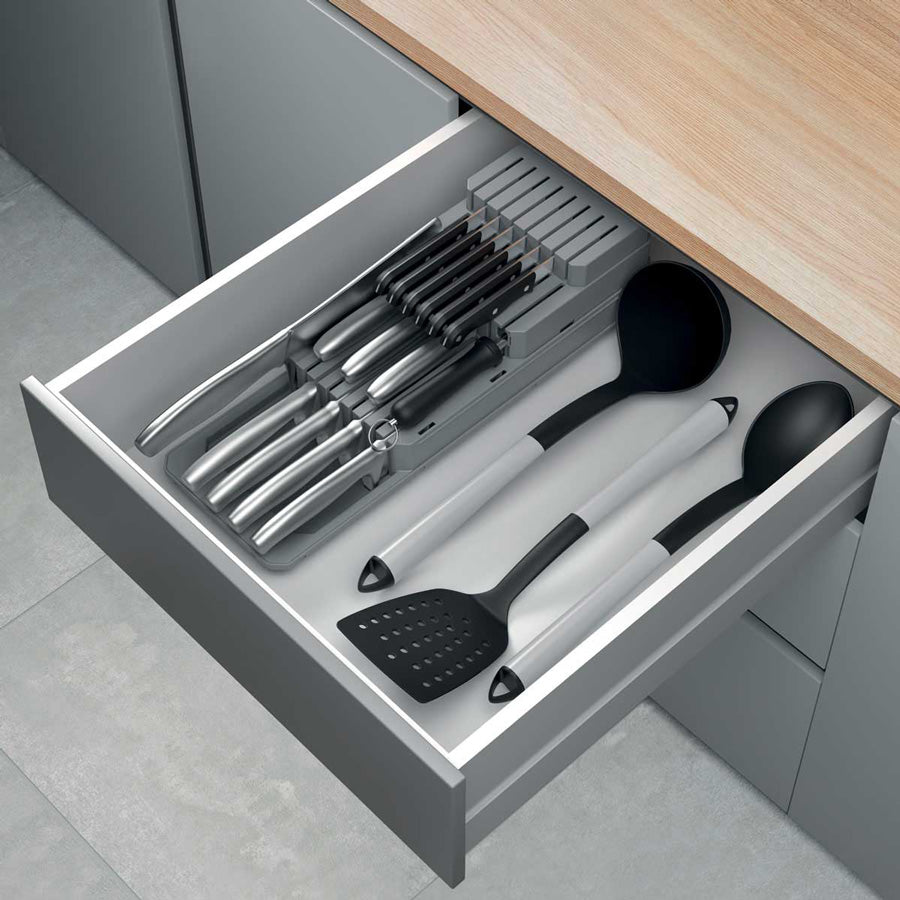 Blade-Fit Adjustable Knife Organizer - Grey