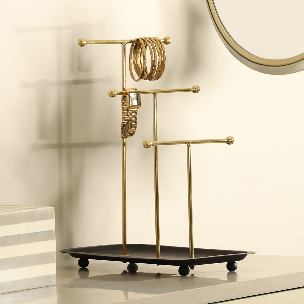 Blair Jewellery Stand - Black Gold