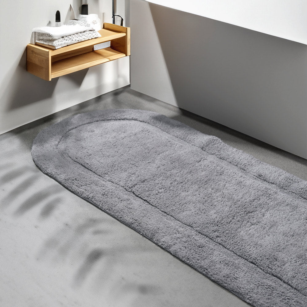 Blake Oval Bath Runner - Light Grey