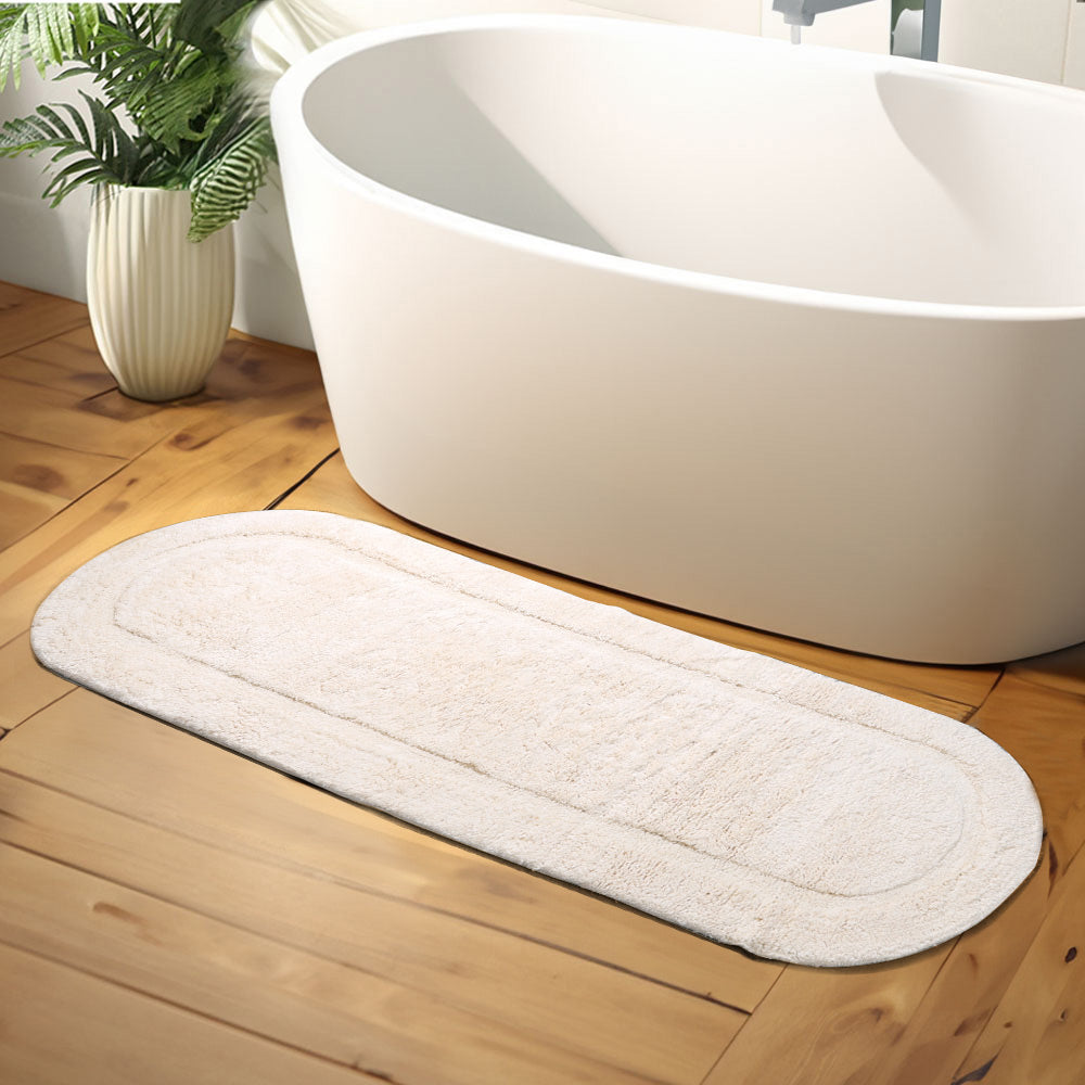 Blake Oval Bath Runner - Cream