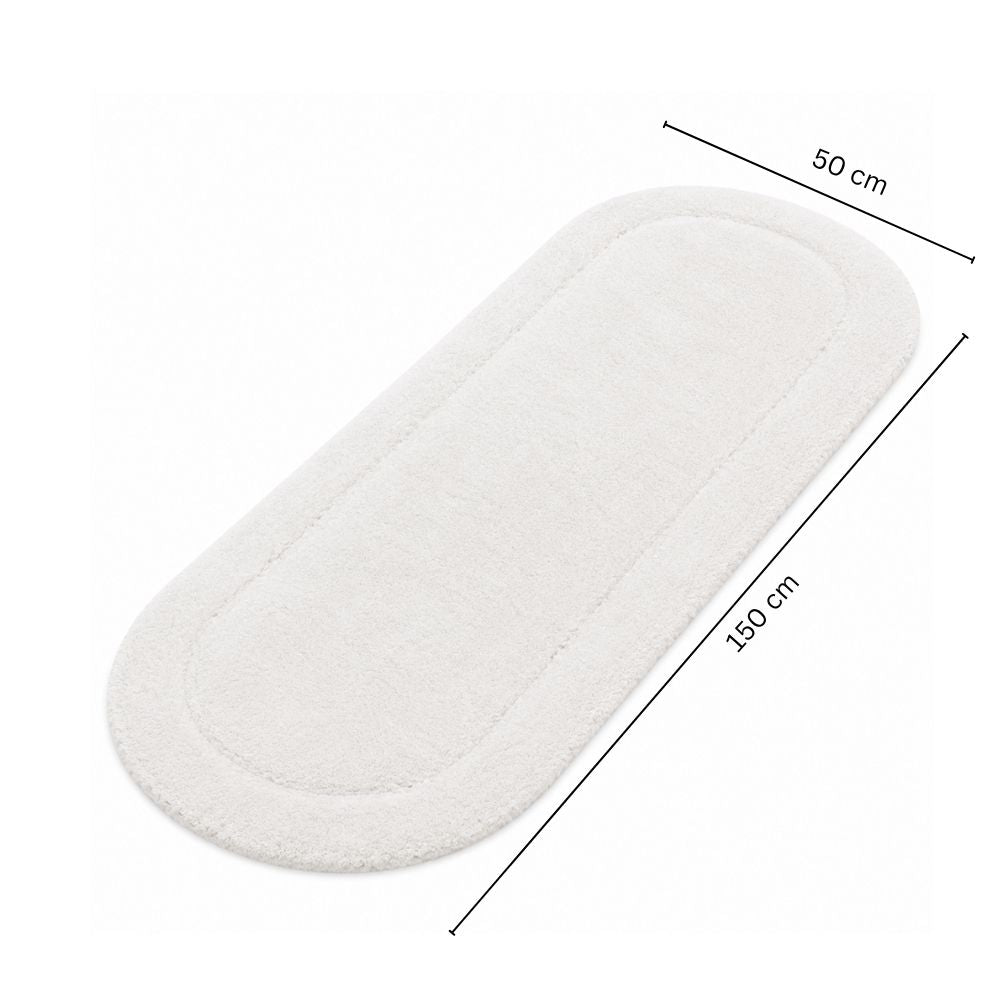Blake Oval Bath Runner - Ivory