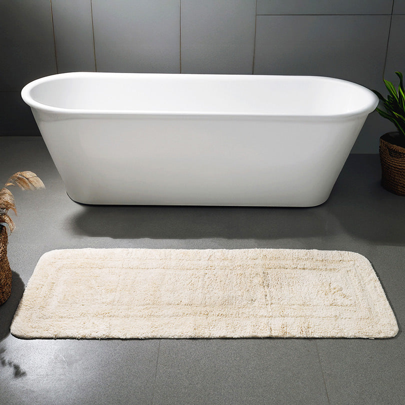 Blake Rectangular Bath Runner - Cream