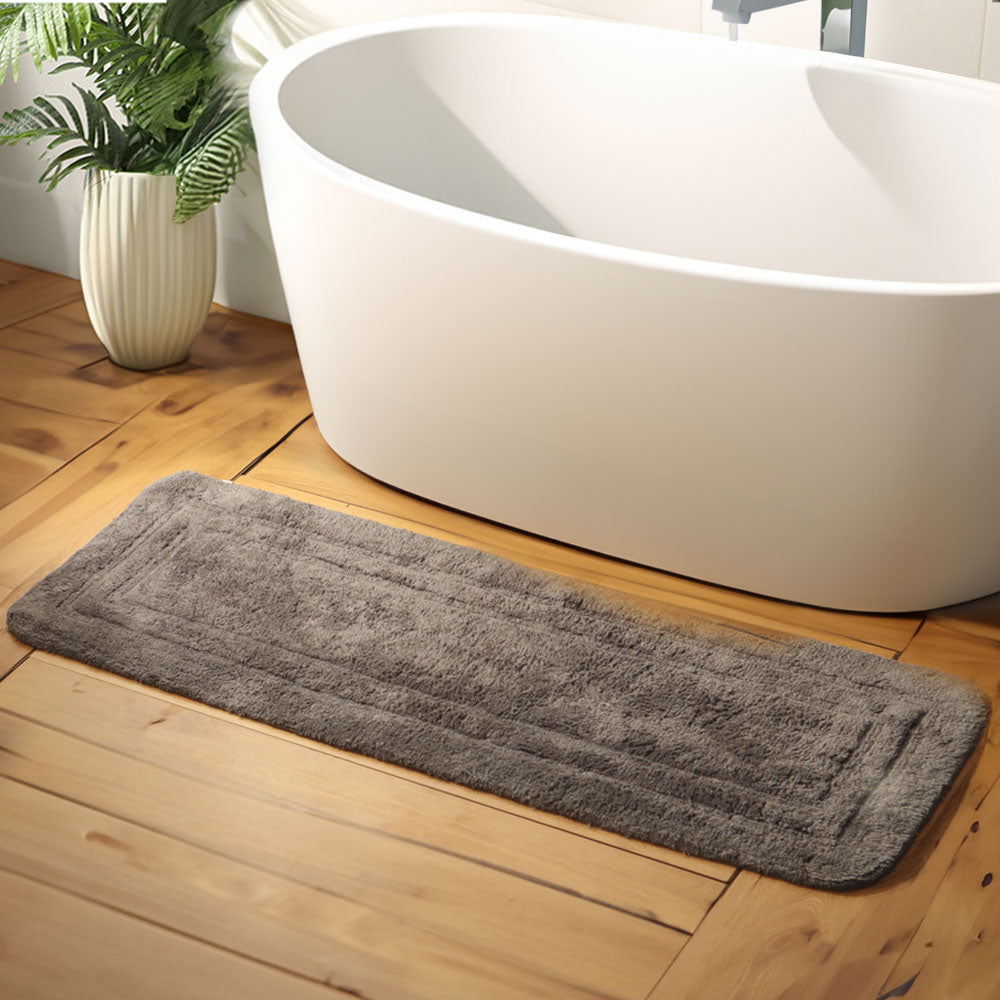 Blake Rectangular Bath Runner - Grey